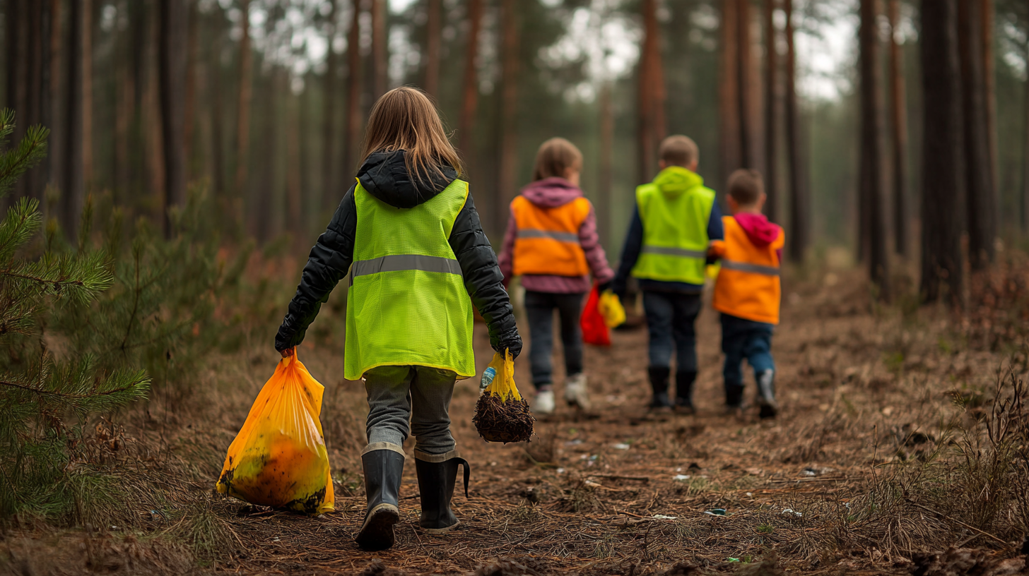 Städa naturen och tjäna pengar till klassen